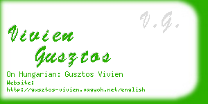 vivien gusztos business card